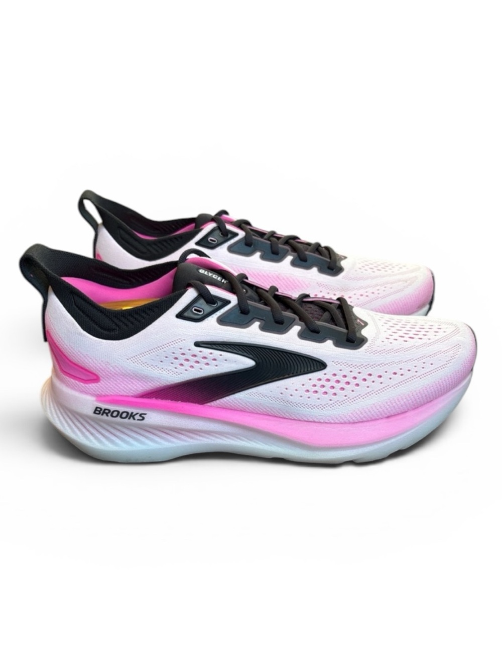 Brooks Glycerin 23 Running Shoes Women’s 11 White/Phantom/Cyber Pink Athletic